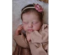 kgniess me Reborn Doll Girl - 20 Inch Handmade Baby Doll Reborn Babies Soft Vinyl Body Dolls Reborn Baby Looks Like A Real Baby Closed Eyes Sleeping Girl