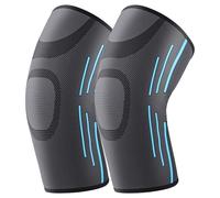 KGONE Knee Support for Men/Women 2 Pack, Anti-Slip Knee Brace Compression Sleeve Support for Arthritis, Knee Pain, Meniscus Tear, ACL, MCL, Joint Pain Relief, Running, Sports, Squats