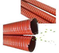 KGPGNYMYHA Flexible Duct Hosing Exhaust Fan Vent Pipe Silicone Ducting Hose 3/4"-12in Industrial Fumes Ventilation Duct, Heat Resistant Air Duct Hose(250mm(9 4/5") x50cm(1.64ft))