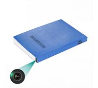 KGQO Hidden Camera Notebook Spy Camera 1080P HD Mini Nanny Cam with Motion Detection & Loop Recording for Home Security Business Meeting & Learning No Wi-Fi Needed (Cornflower Blue)