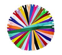 KGS Invisible Zippers for Sewing | Hidden Zippers for Dresses, Skirts, Pillows or Sewing Craft | 20 Pieces/Pack | 20 Assorted Colours | Size: 7 Inch / 18 cm