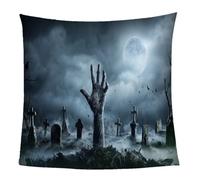 KGSK Blanket For Bed Single 3D Halloween Zombie Hand Flannel Warm Print Sherpa Kids Boys Adults 59x78inch Pattern Fleece Throw Soft Fuzzy Bed Couch
