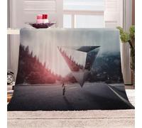 KGSK Blankets For Adults 3D Beauty Selfie Creativity Sherpa Blanket 51x59inch Personalised Printed Fleece Kids Adults Soft Fuzzy Push Holiday Bed Couch, Soft Cozy