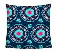 KGSK Flannel Throw Blanket 3D Abstract Blue Art Soft Fluffy Bed Sofa Couch 39x47inch Sofa Warm Puffy Flannel Throws Blankets, Lightweight Washable Breathable