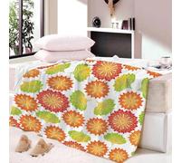 KGSK Flannel Throw Blanket 3D Abstract Leaf Printing Soft Fluffy Bed Sofa Couch 39x47inch Sofa Warm Puffy Flannel Throws Blankets, Lightweight Washable Breathable