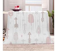 KGSK Flannel Throw Blanket 3D Abstract Pink Trees Soft Fluffy Bed Sofa Couch 39x47inch Sofa Warm Puffy Flannel Throws Blankets, Lightweight Washable Breathable