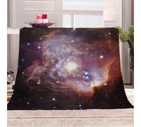 KGSK Flannel Throw Blanket 3D Abstract Universe Starry Sky Soft Fluffy Bed Sofa Couch 39x47inch Sofa Warm Puffy Flannel Throws Blankets, Lightweight Washable Breathable