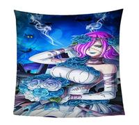 KGSK Flannel Throw Blanket 3D Halloween Girl Print Soft Fluffy Bed Sofa Couch 39x47inch Sofa Warm Puffy Flannel Throws Blankets, Lightweight Washable Breathable