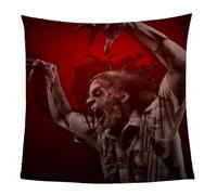 KGSK Flannel Throw Blanket 3D Halloween Horror Zombies Soft Fluffy Bed Sofa Couch 39x47inch Sofa Warm Puffy Flannel Throws Blankets, Lightweight Washable Breathable