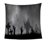 KGSK Flannel Throw Blanket 3D Halloween Zombies Soft Fluffy Bed Sofa Couch 39x47inch Sofa Warm Puffy Flannel Throws Blankets, Lightweight Washable Breathable