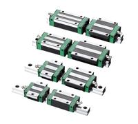 KGT HGH15 HGH20 HGH25 HGH30 L 100 200 300 400 500 600 800mm heavy linear rail slide 1pc HG15 linear guide 1pc HGH15 carriage CNC(HGH15-CA,700mm)