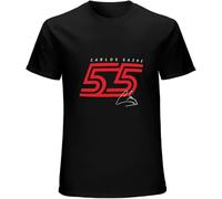 KGTFS Kuju Carlos Sainz 55 T-Shirt T-Shirt Short Plus Size Tops T Shirts for Men Black