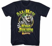 KGTFS Madagascar King Julien Navy Adult T-Shirt