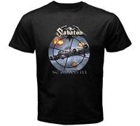 KGTFS Sabaton No Bullets Fly Album Cover Logo Men's Black T-Shirt Size