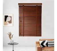 KGUDYS Natural wood blinds,blackout horizontal venetian blinds,curtains with 50mm slats,venetian blinds for doors and windows,privacy roller blinds,many sizes,WxH-120x140cm/47x55in