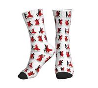 kguewg Personalized Ballroom Dance Print Comfortable Mid Calf Sports Socks Unisex Ideal For Running, Fitness And Daily Wear