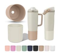 KGULQ 2Pcs Higher Boot Compatible with Owala Freesip Sway 30oz & 40oz, Tall Anti-Slip Prevents Scratches Protective Sleeve for Sway Water Bottle & Tumbler