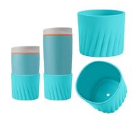 KGULQ 2Pcs Higher Silicone Boot for Owala SmoothSip Slider 12oz 20oz & 24oz with Handle, Textured Anti-Slip Protective Sleeve for Travel Coffee Mug, Coffee Tumblers Accessories for Prevents Scratches