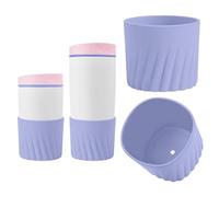 KGULQ 2Pcs Higher Silicone Boot for Owala SmoothSip Slider 12oz 20oz & 24oz with Handle, Textured Anti-Slip Protective Sleeve for Travel Coffee Mug, Coffee Tumblers Accessories for Prevents Scratches