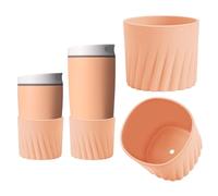 KGULQ 2Pcs Higher Silicone Boot for Owala SmoothSip Slider 12oz 20oz & 24oz with Handle, Textured Anti-Slip Protective Sleeve for Travel Coffee Mug, Coffee Tumblers Accessories for Prevents Scratches