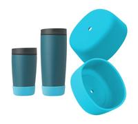 KGULQ 2Pcs Silicone Boot for Owala SmoothSip Slider, Anti-Slip Sleeve for Travel Coffee Mug (Beachy Breeze)