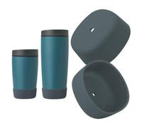 KGULQ 2Pcs Silicone Boot for Owala SmoothSip Slider, Anti-Slip Sleeve for Travel Coffee Mug (High Dive)