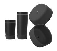 KGULQ 2Pcs Silicone Boot for Owala SmoothSip Slider, Anti-Slip Sleeve for Travel Coffee Mug (Very Very Dark)