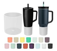 KGULQ Tall Silicone Boot Compatible with Brumate Era 40 oz 30 oz Tumbler with Handle, Protective Anti-Slip & Anti-Scratches Cover Bumper Accessories