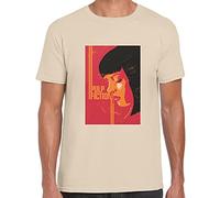 KGVVCS Daffy Pulp Fiction Uma Thurman Illustration Unisex T-Shirt(X-Large)