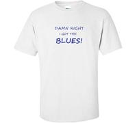 KGVVCS daitou Damn Right I Got The Blues T Shirt - BB Freddie Albert King Buddy Guy Hendrix(X-Large)