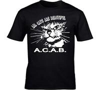 KGVVCS Dalian All Cats are Beautiful T-Shirt New Size Ac from Punk Oi Skinhead FCK CPS Cops(Large)