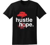 KGVVCS Hustle Hope NA Symbol Narcotics Anonymous Gifts T-Shirt Unisex Male Cotton Short Sleeve Men Tops T-Shirt Black(XX-Large)