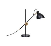 KH#1 Table Lamp - Raw Brass & Black
