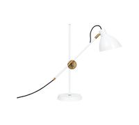 KH#1 Table Lamp - Raw Brass & White