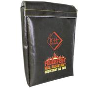 KH-security Deluxe Fireproof Briefcase: 500°C Heat Resistance 4.9L Cap