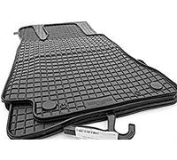 kh Teile Rubber Floor Mats for Mercedes C-Class W205, S205, From 2014 Onwards, Original Quality, Set of 4, Black