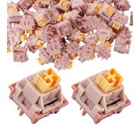 KH866 70PCS 5Pin 40g Outemu Honey Peach Switch V2, Pre-Lubed Silent Linear Switch for Custom Mechanical Keyboard