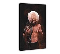 Khabib Nurmagomedov Poster Boxing Sport Poster Canvas Wall Art Decor Paintings for Living Room Home Decoration 20×30inch(50×75cm) Frame-style1