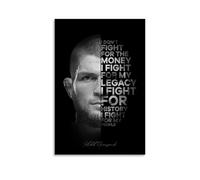 KHABIB NURMAGOMEDOV Quotes Poster Decorative Painting Canvas Wall Posters And Art Picture Print Modern Family Bedroom Decor Posters 24x36inch(60x90cm)