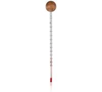 Khadi Analogical glass and wood thermometer without mercury