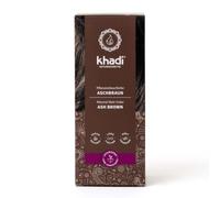 khadi ASH BROWN Natural Hair Colour - Natural cosmetics - 100g | For matte & medium brown - plant hair Colour - certified natural cosmetics