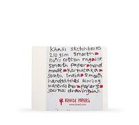 Khadi : Handmade Bound Sketchbook 210gsm : Smooth : 21x25cm : 40 Pages