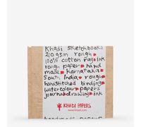 Khadi : Handmade Hard Back Sketchbook 210gsm : Rough : 21x25cm : 16 Sheets