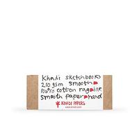 Khadi : Handmade Hard Back Sketchbook 210gsm : Smooth : 13x32cm : 40 Pages