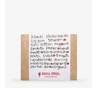 Khadi : Handmade Hard Back Sketchbook 210gsm : Smooth : 21x25cm : 40 Pages