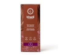 khadi LIGHT BROWN Natural Hair Colour - 100g | Hair dye for light, warm fawn brown with lively reddish reflections - certified natural cosmetics