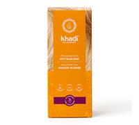 khadi MEDIUM BLONDE Natural Hair Colour - 100g | Dips your hair in a warm medium blonde with velvety Colour reflections - 100% certified natural cosmetics