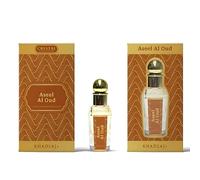 Khadlaj Perfume Oil 15ml - Premium Non-Alcoholic Long-Lasting Fragrance for Women & Men - Unisex Arabian Oud Attar Sweet Floral Musky Woody Notes - 8 Luxurious Variants 1x6 Pc (Aseel Al Oud (15ML))