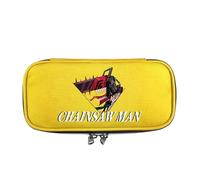 KHAFVXTP for Chains-aw Man Large Capacity Pencil Case, Zip Up Pencil Case, Pencil Storage Bag for Primary and Secondary School Students, Pencil(A3)