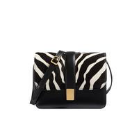 KHAITE Blake zebra-print cross body bag - Black One Size